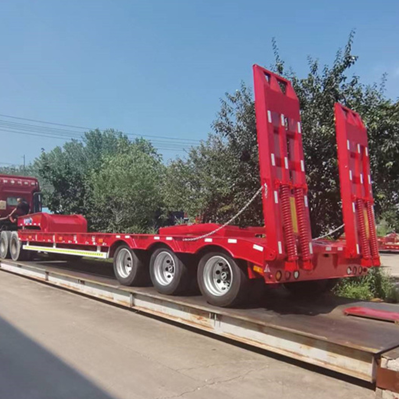 Low flatbed semi-trailer,Low bed trailer